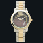 Football Two-Tone Watch<br><div class="desc">Two-Tone The gold and silver tone watch is a small-faced watch perfect for everyday wear. It features a three-hand quartz movement, water resistance to 100 feet, and a gold and silver tone metal bracelet. Customize the face with your name and designs for a watch customized for your wrist only. Customize...</div>