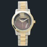 Football Two-Tone Watch<br><div class="desc">Two-Tone The gold and silver tone watch is a small-faced watch perfect for everyday wear. It features a three-hand quartz movement, water resistance to 100 feet, and a gold and silver tone metal bracelet. Customize the face with your name and designs for a watch customized for your wrist only. Customize...</div>