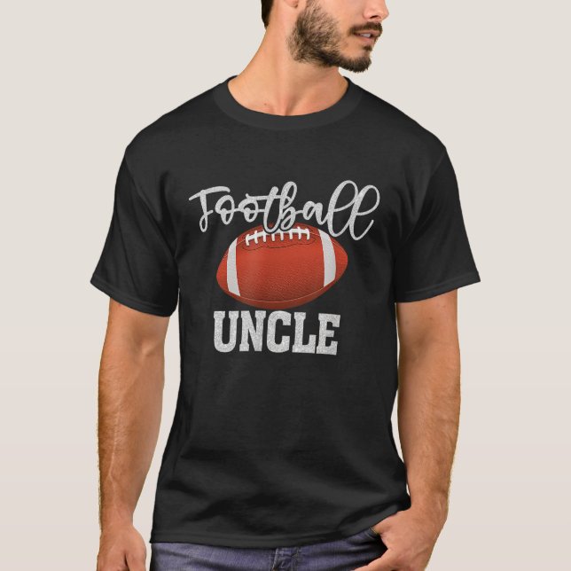 Football Uncle Vintage Football Family Matching T-Shirt (Front)