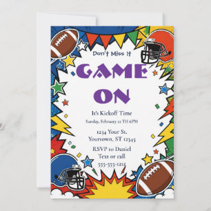  Football Watch Party Invitation 2026