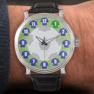 Football Watch - with Blue Shirts