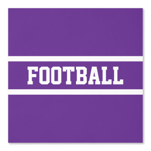 FOOTBALL White Racing Stripes On Royal Purple Wallpaper