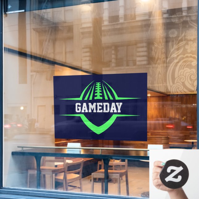Football Window Cling (Cafe Window)