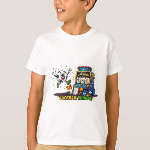 Football Winner Jackpot Slot Machine Soccer Ball T-Shirt