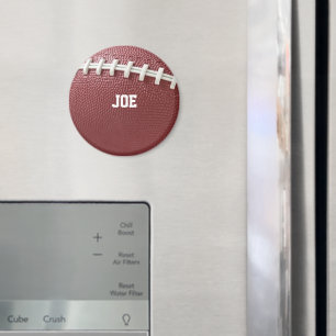 Football with Laces Look Personalized Magnet