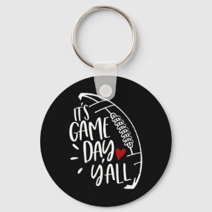 Football Women Football Player Mom Game Day Keychain