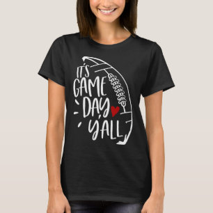 Football Women Football Player Mom Game Day T-Shirt