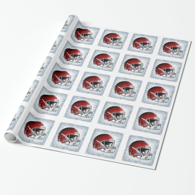 Football Wrapping Paper (Unrolled)