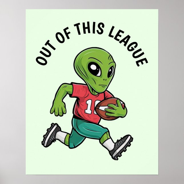 Footballer Alien Poster (Front)