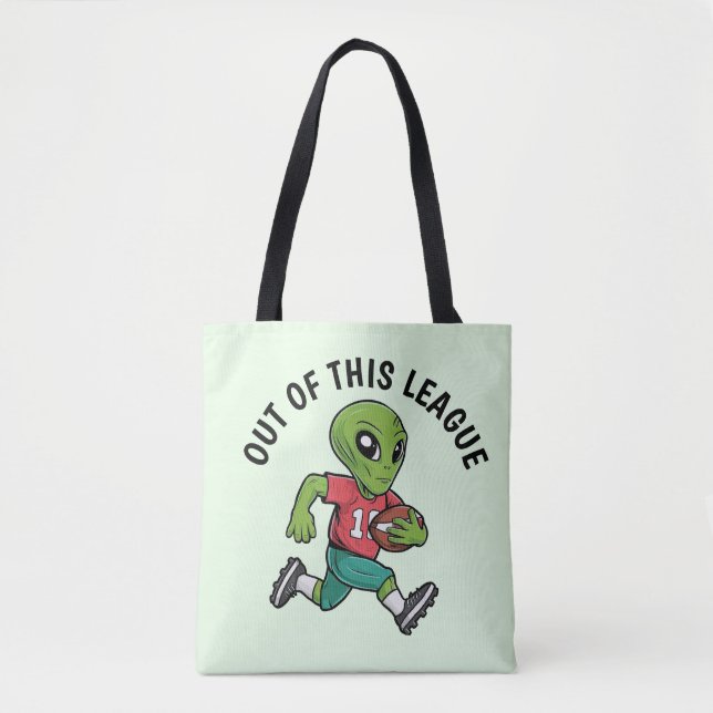 Footballer Alien Tote Bag (Front)