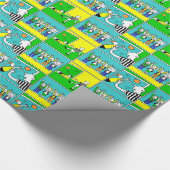 Footballers & Fans Wrapping Paper (Corner)