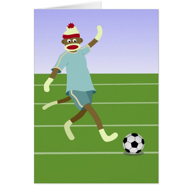 Footballeur de singe de chaussette (Devant)