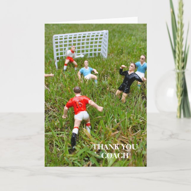 Footballeur/Merci de football Carte de voeux de l' (Devant)