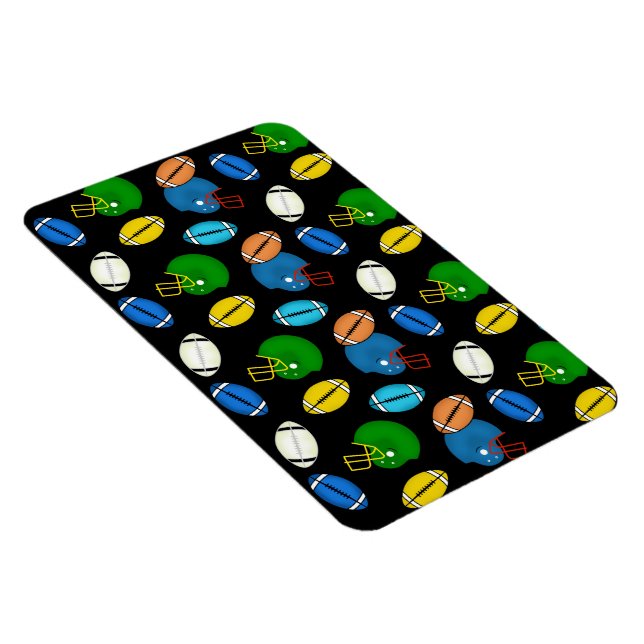 Footballs and Helmets theme Magnet (Right Side)
