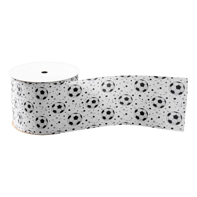 Footballs Grosgrain Ribbon (Spool)