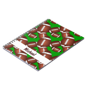 Footballs Pattern Notebook