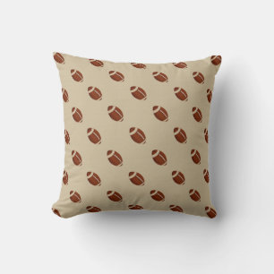 Footballs Throw Pillow