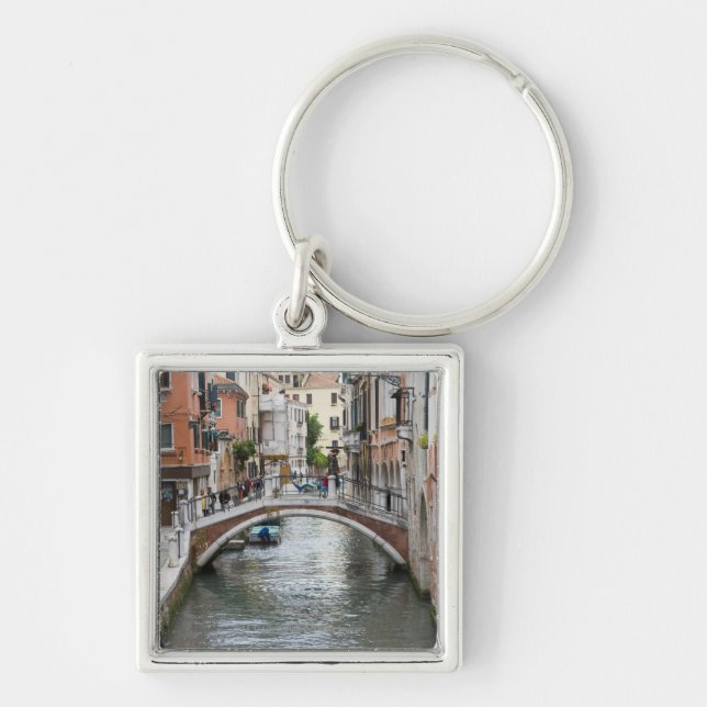 Footbridge in Venice Keychain (Front)