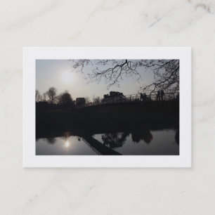 Footbridge over a River (Bordered) Business Card
