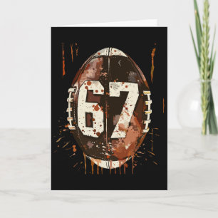 Footbyll 67 Six Seven Alpha Slang 6 7 Meme Kids Te Card
