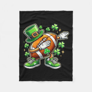 Footbyll St Patricks Day Irish Footll 1 Fleece Blanket