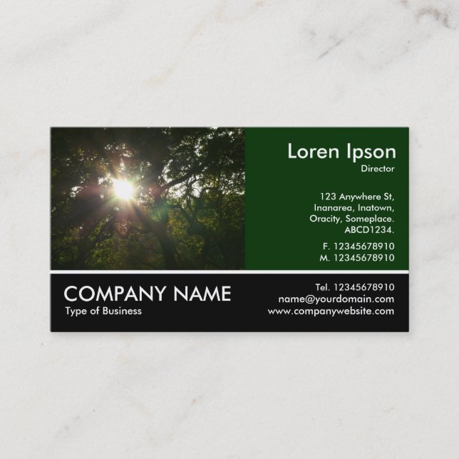 Footed Photo - Japanese Branches 07 Business Card (Front)