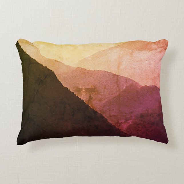 Foothill of Everest, vintage Himalayas, Nepal Accent Pillow (Front)