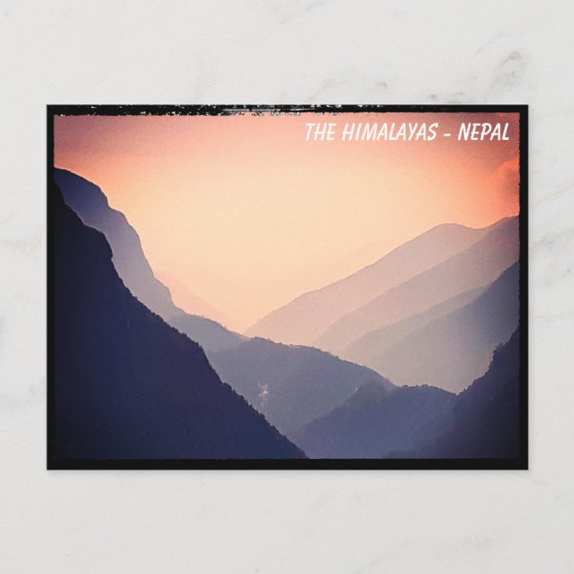 Foothills of Everest, Himalayas trail - Nepal Postcard (Front)