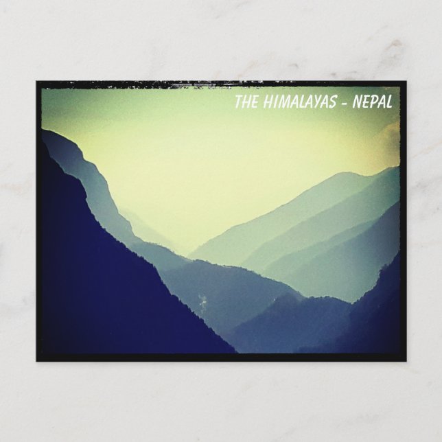 Foothills of Everest, Himalayas trail - Nepal Postcard (Front)