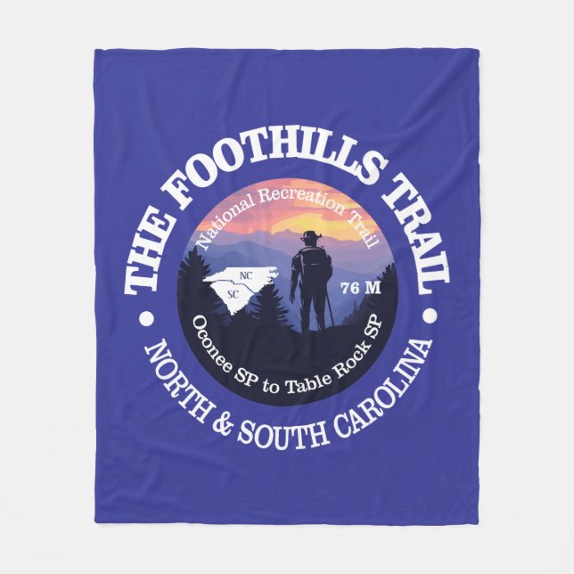 Foothills Trail (rd2) Fleece Blanket (Front)