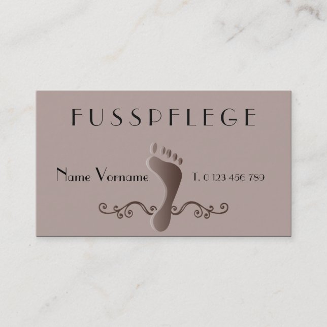 footing business card (Front)