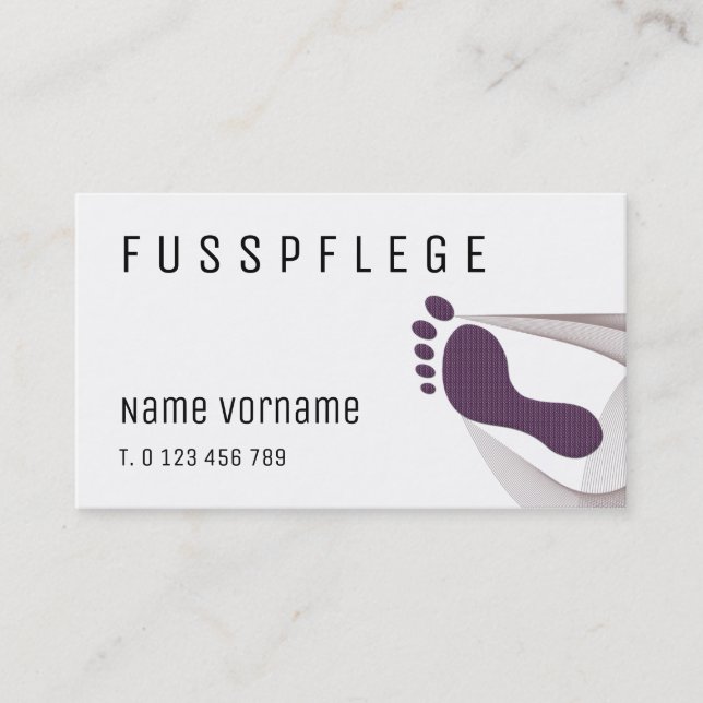 footing business card (Front)