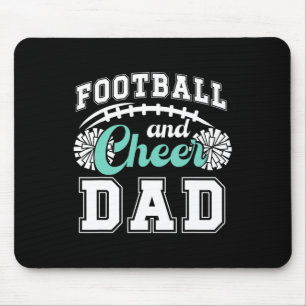 Footll And Cheer Dad Cheerleader And Footll Player Mouse Pad