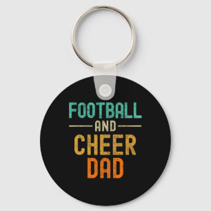 Footll And Cheer Dad Cheerleading _1 Keychain