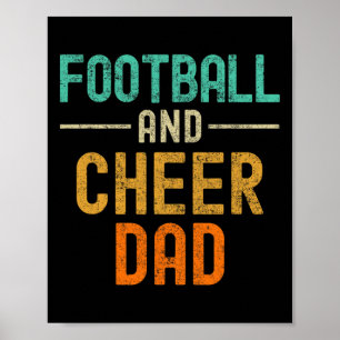 Footll And Cheer Dad Cheerleading _1 Poster