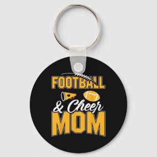 Footll And Cheer Mom Cheerleading Mother Footll _2 Keychain