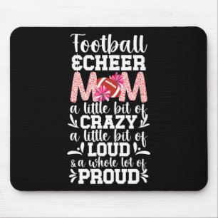 Footll And Cheer Mom Proud Footll And Cheerleading Mouse Pad