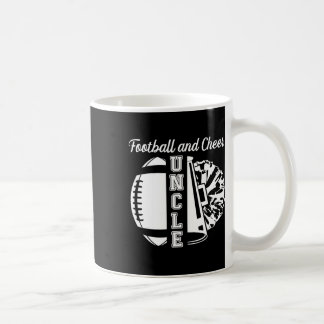 Footll And Cheer Uncle Of Cheerleader And Footll P Coffee Mug