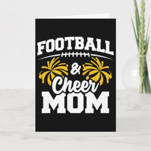 Footll Cheer Mom - High School Cheerleader - Cheer Card
