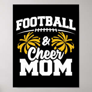 Footll Cheer Mom - High School Cheerleader - Cheer Poster