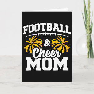 Footll Cheer Mom High School Cheerleader Cheerlead Card