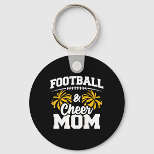 Footll Cheer Mom High School Cheerleader Cheerlead Keychain