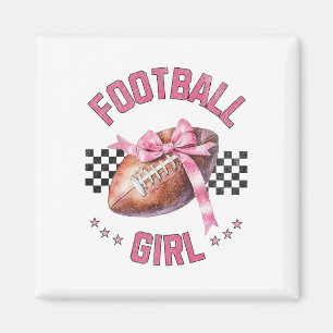 Footll Girl Teen Women Teens Pink Bow Season Prepp Magnet