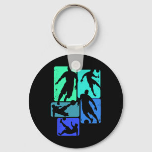 Footll Goat Striker Number 7 Kicking Soccer Ll  Keychain