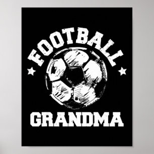 Footll Grandma Sketch Soccer Ll Proud Match Day Gr Poster