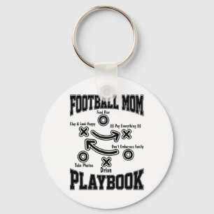 Footll Mom Playbook Footll Player Mama Sport Love Keychain
