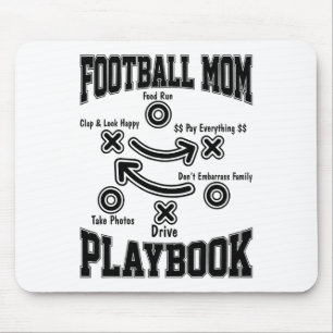 Footll Mom Playbook Footll Player Mama Sport Love Mouse Pad