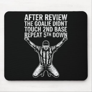 Footll Sell Soccer Referee Funny Joke Tee Footll F Mouse Pad