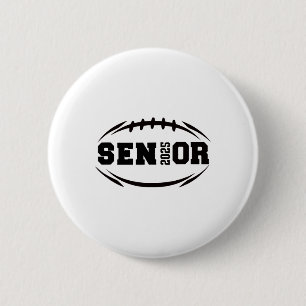Footll Senior 2025 Graduation Year 2 Inch Round Button