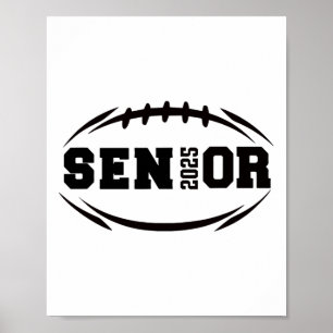 Footll Senior 2025 Graduation Year  Poster